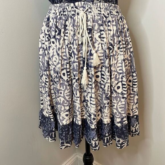 Free People Women's Halter Neck Dress Beach Summer Mini Tie Waist Blue Small - Picture 3 of 8